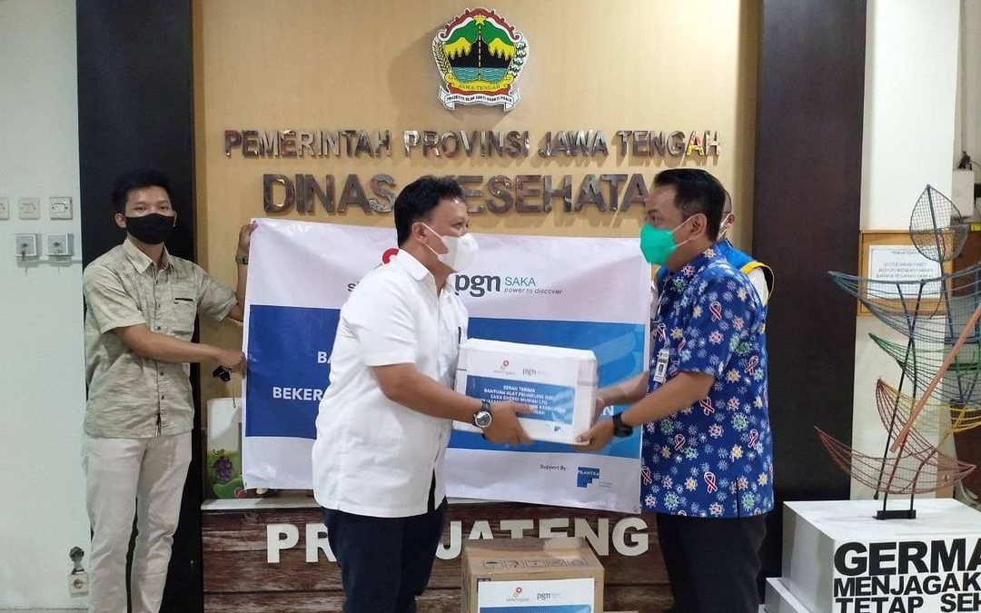 SAKA ENERGI MURIAH LTD SALURKAN APD UNTUK DINKES PROVINSI JAWA TENGAH