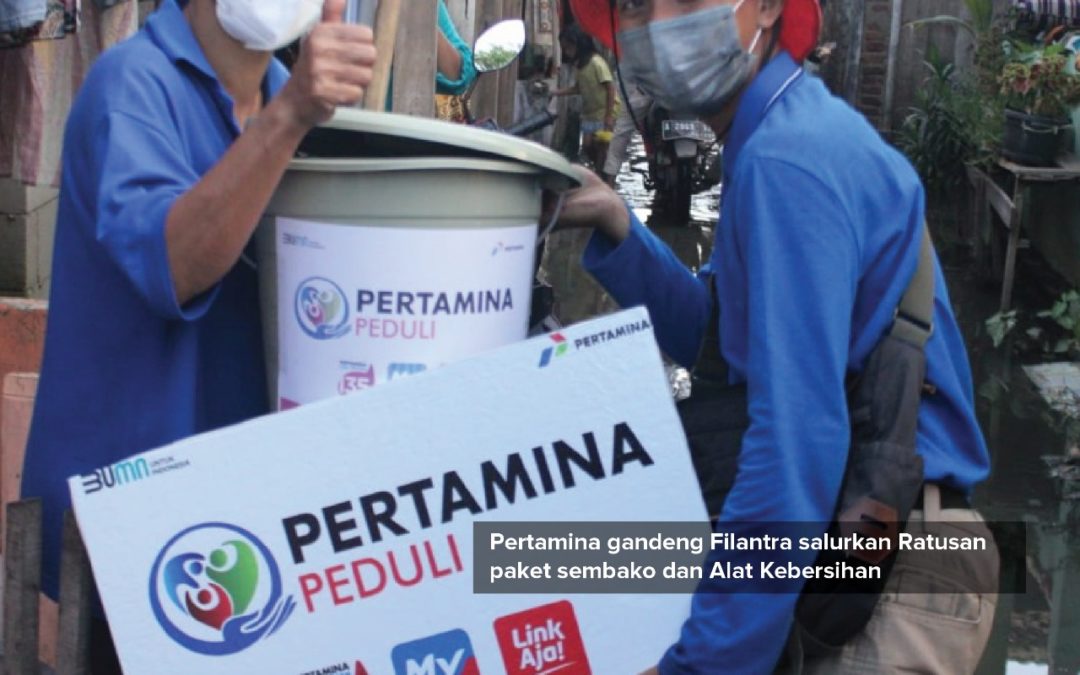 PEDULI BANJIR SERANG: PERTAMINA SALURKAN 150 PAKET BANTUAN