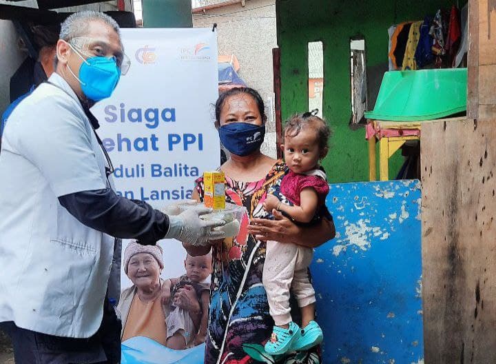 IN JAKARTA, PT PPI HOLDS A HEALTHY ALERT TO CARE FOR CHILDREN AND THE ELDERLY