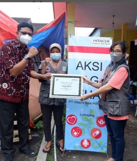 RESPONSE TO SEMERU’S ERUPTION, HITACHI GROUP HAS HEALTHY STANDBY IN LUMAJANG