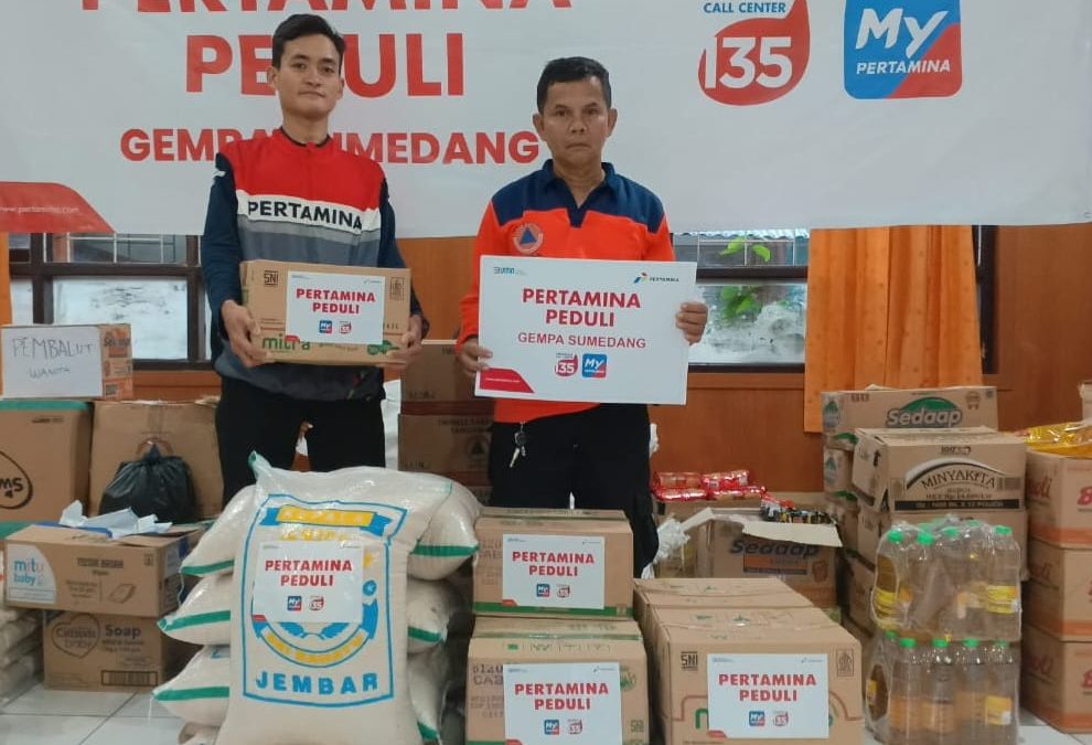 PT Pertamina Salurkan Paket Sembako dan Perlengkapan Bayi Untuk Masyarakat Terdampak Gempa Sumedang